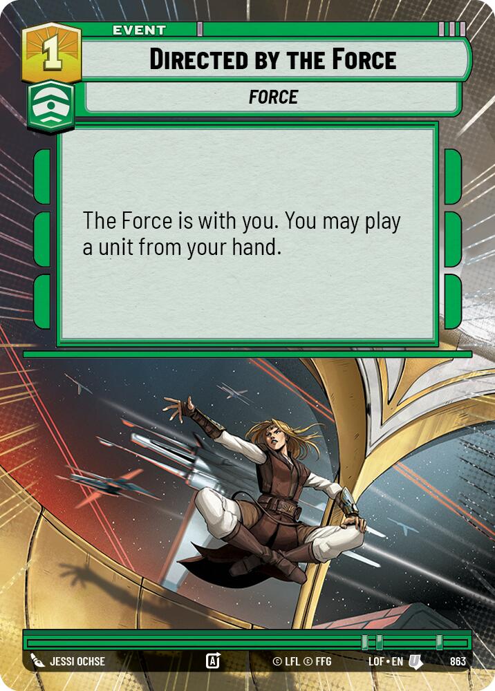 Directed by the Force (863) (Hyperspace Foil) (863) [Legends of the Force] | Shuffle n Cut Hobbies & Games
