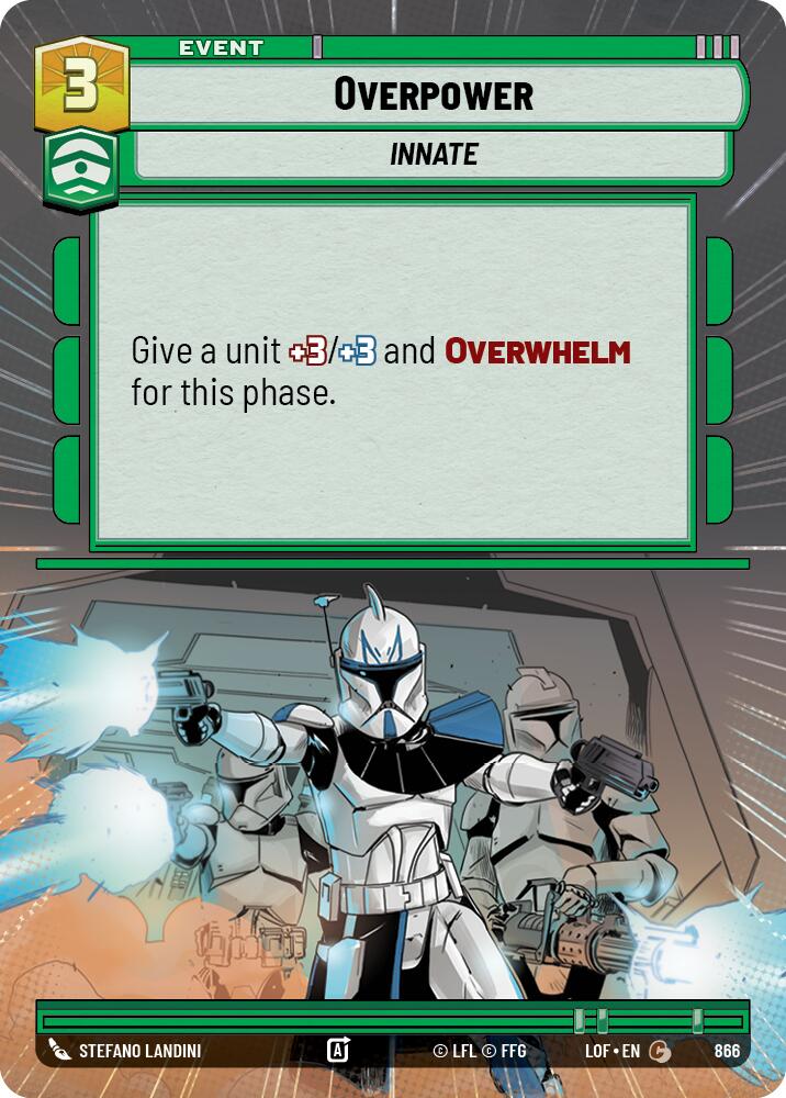 Overpower (866) (Hyperspace Foil) (866) [Legends of the Force] | Shuffle n Cut Hobbies & Games