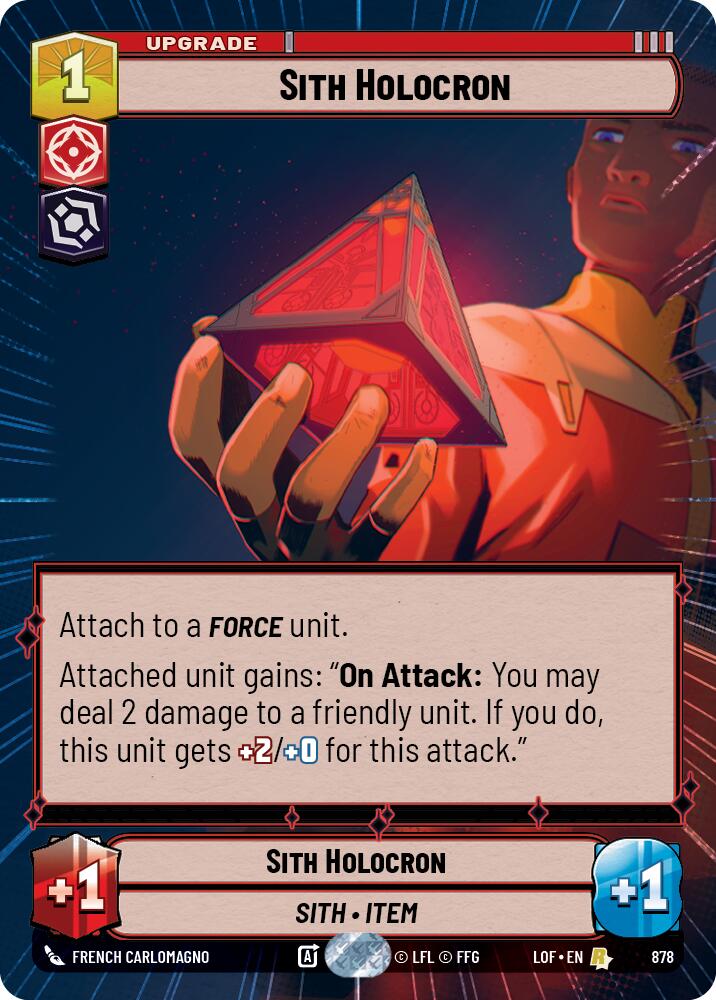 Sith Holocron (878) (Hyperspace Foil) (878) [Legends of the Force] | Shuffle n Cut Hobbies & Games