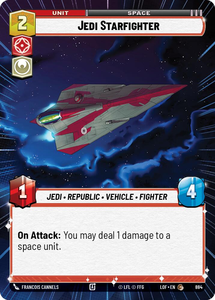 Jedi Starfighter (884) (Hyperspace Foil) (884) [Legends of the Force] | Shuffle n Cut Hobbies & Games