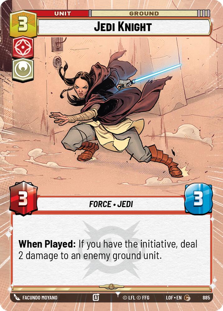 Jedi Knight (885) (Hyperspace Foil) (885) [Legends of the Force] | Shuffle n Cut Hobbies & Games