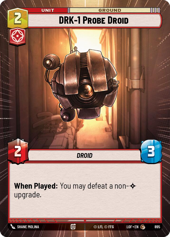 DRK-1 Probe Droid (895) (Hyperspace Foil) (895) [Legends of the Force] | Shuffle n Cut Hobbies & Games