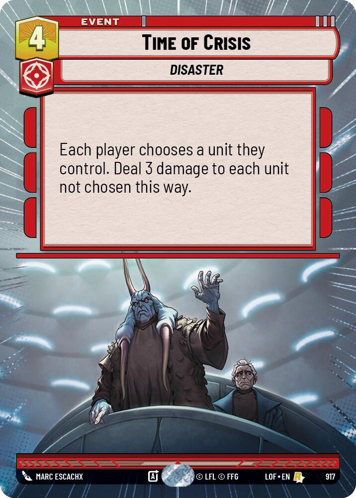 Time of Crisis (917) (Hyperspace Foil) (917) [Legends of the Force] | Shuffle n Cut Hobbies & Games