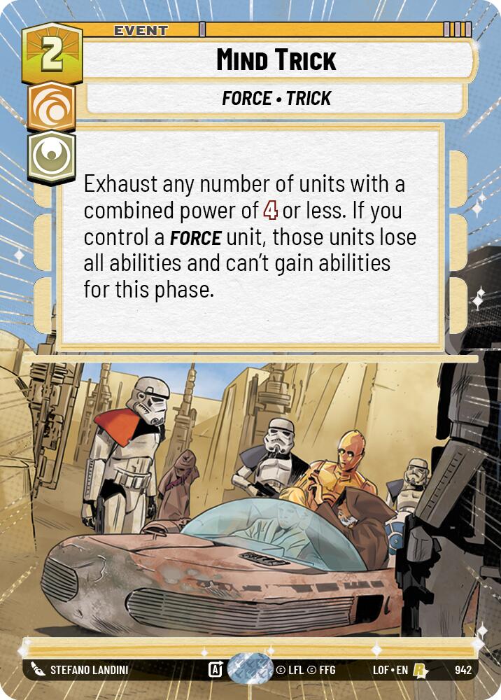 Mind Trick (942) (Hyperspace Foil) (942) [Legends of the Force] | Shuffle n Cut Hobbies & Games