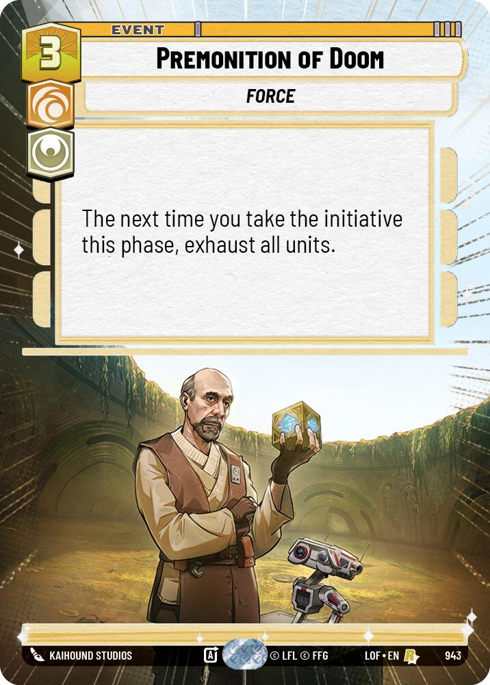 Premonition of Doom (943) (Hyperspace Foil) (943) [Legends of the Force] | Shuffle n Cut Hobbies & Games
