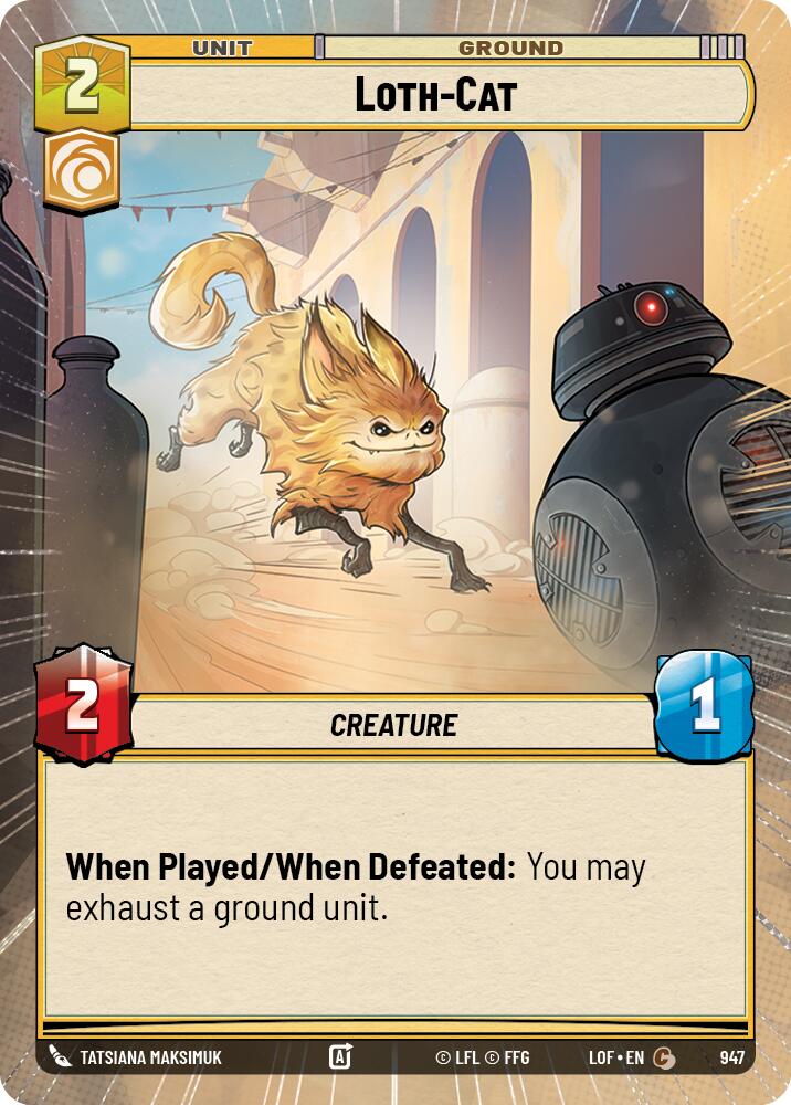 Loth-Cat (947) (Hyperspace Foil) (947) [Legends of the Force] | Shuffle n Cut Hobbies & Games