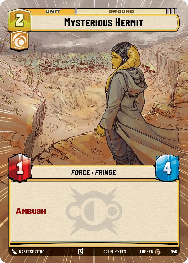 Mysterious Hermit (948) (Hyperspace Foil) (948) [Legends of the Force] | Shuffle n Cut Hobbies & Games