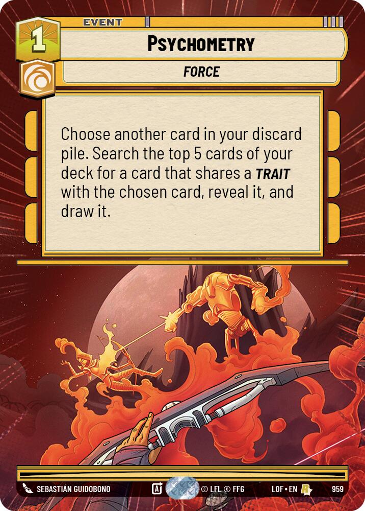 Psychometry (959) (Hyperspace Foil) (959) [Legends of the Force] | Shuffle n Cut Hobbies & Games