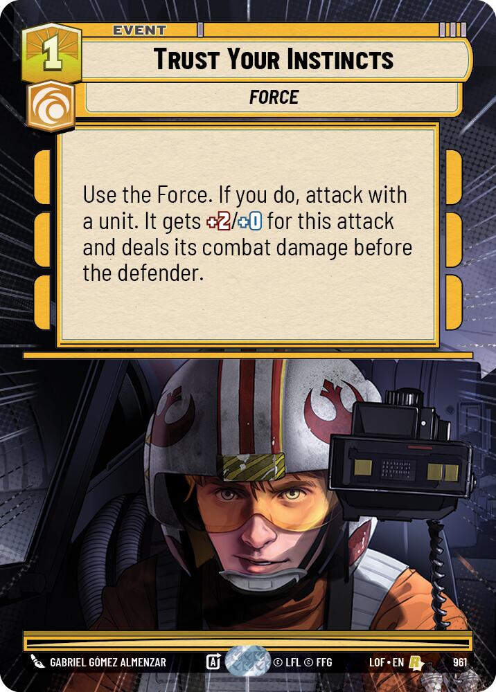 Trust Your Instincts (961) (Hyperspace Foil) (961) [Legends of the Force] | Shuffle n Cut Hobbies & Games