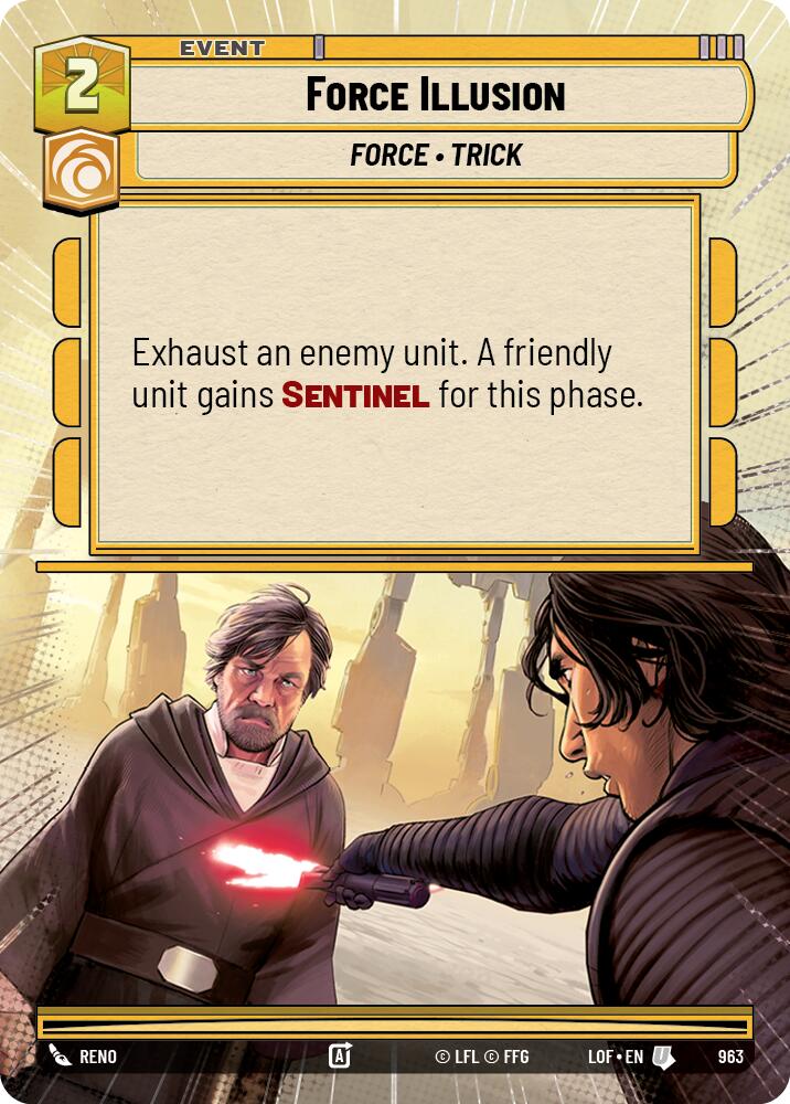 Force Illusion (963) (Hyperspace Foil) (963) [Legends of the Force] | Shuffle n Cut Hobbies & Games