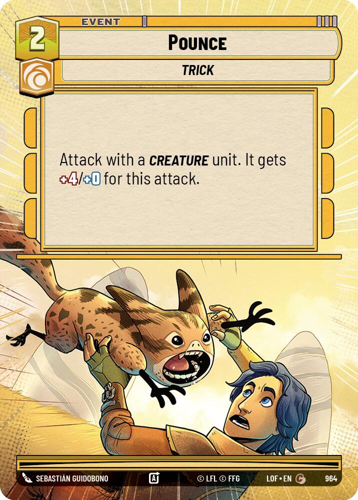 Pounce (964) (Hyperspace Foil) (964) [Legends of the Force] | Shuffle n Cut Hobbies & Games