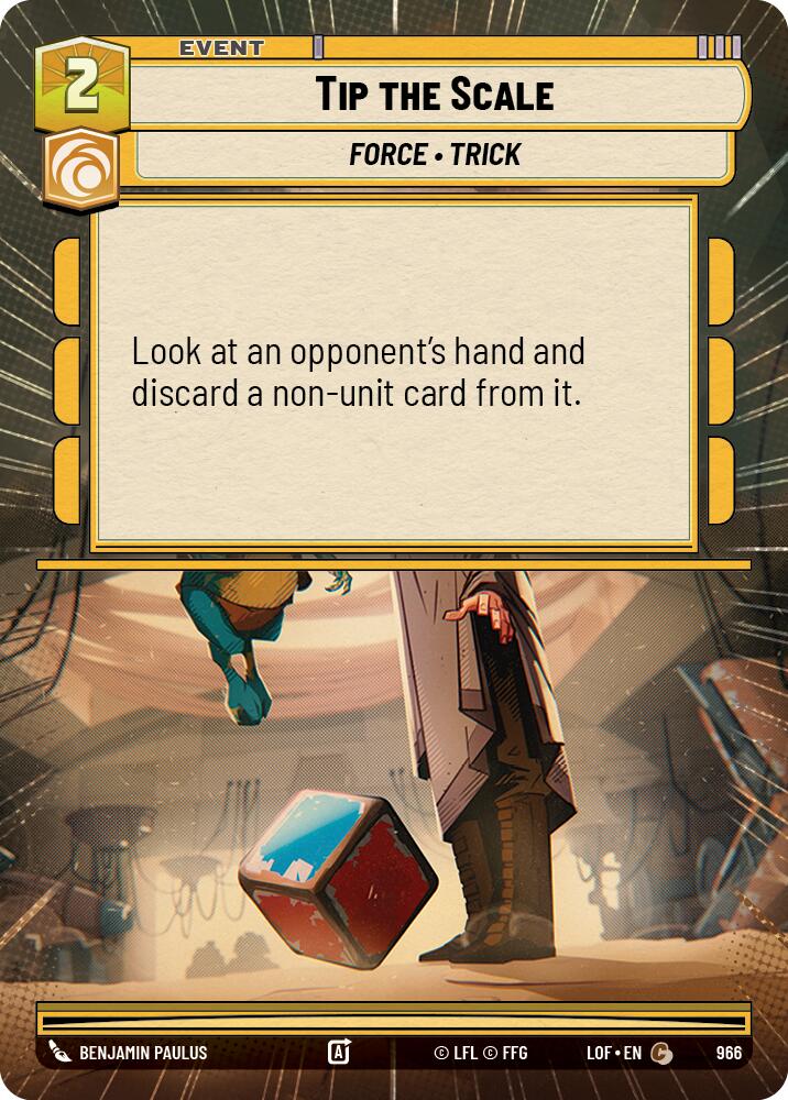 Tip the Scale (966) (Hyperspace Foil) (966) [Legends of the Force] | Shuffle n Cut Hobbies & Games