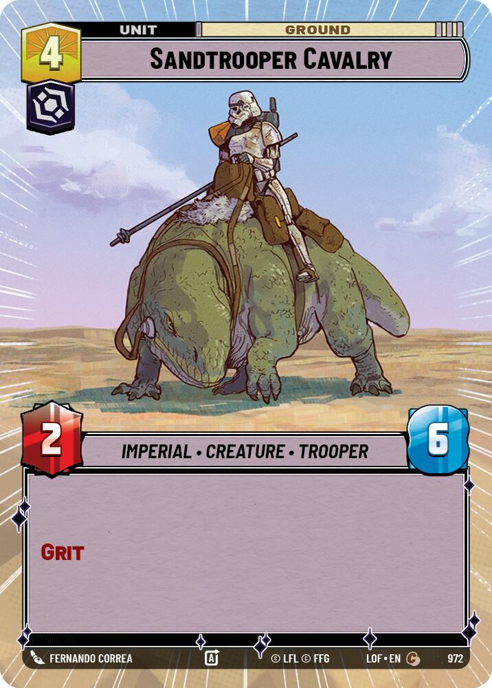 Sandtrooper Cavalry (972) (Hyperspace Foil) (972) [Legends of the Force] | Shuffle n Cut Hobbies & Games