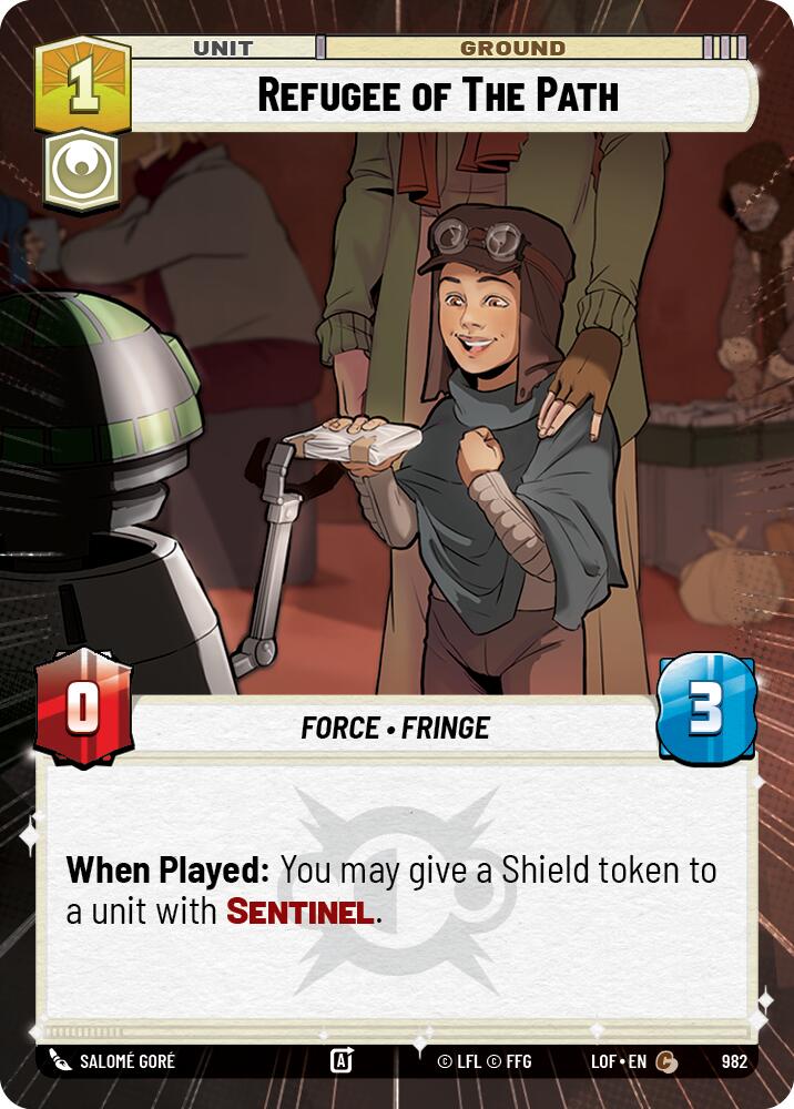 Refugee of The Path (982) (Hyperspace Foil) (982) [Legends of the Force] | Shuffle n Cut Hobbies & Games