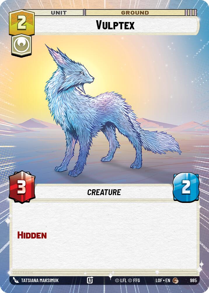 Vulptex (985) (Hyperspace Foil) (985) [Legends of the Force] | Shuffle n Cut Hobbies & Games