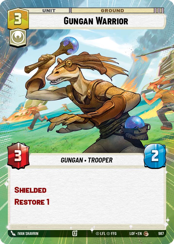 Gungan Warrior (987) (Hyperspace Foil) (987) [Legends of the Force] | Shuffle n Cut Hobbies & Games