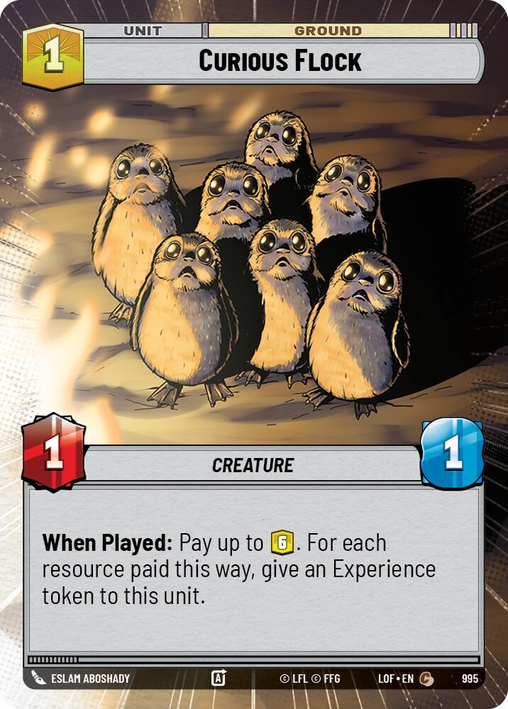 Curious Flock (995) (Hyperspace Foil) (995) [Legends of the Force] | Shuffle n Cut Hobbies & Games