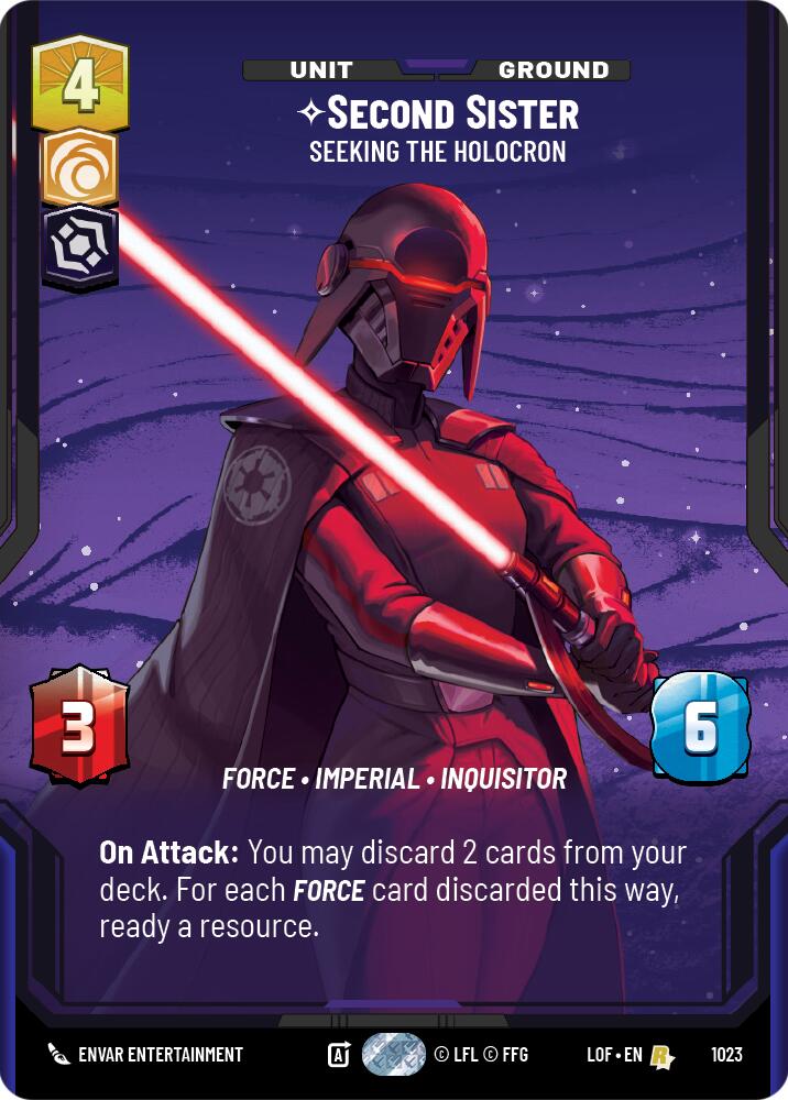 Second Sister - Seeking the Holocron (1023) (Prestige) (1023) [Legends of the Force] | Shuffle n Cut Hobbies & Games
