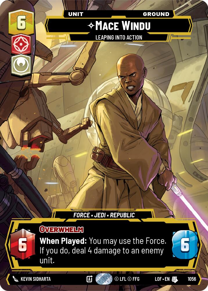 Mace Windu - Leaping into Action (1056) (Prestige) (1056) [Legends of the Force] | Shuffle n Cut Hobbies & Games