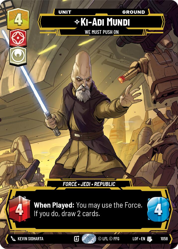 Ki-Adi-Mundi - We Must Push On (1058) (Prestige) (1058) [Legends of the Force] | Shuffle n Cut Hobbies & Games