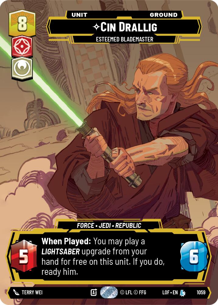Cin Drallig - Esteemed Blademaster (1059) (Prestige) (1059) [Legends of the Force] | Shuffle n Cut Hobbies & Games