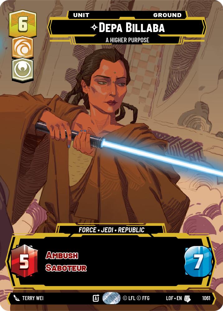Depa Billaba - A Higher Purpose (1061) (Prestige) (1061) [Legends of the Force] | Shuffle n Cut Hobbies & Games