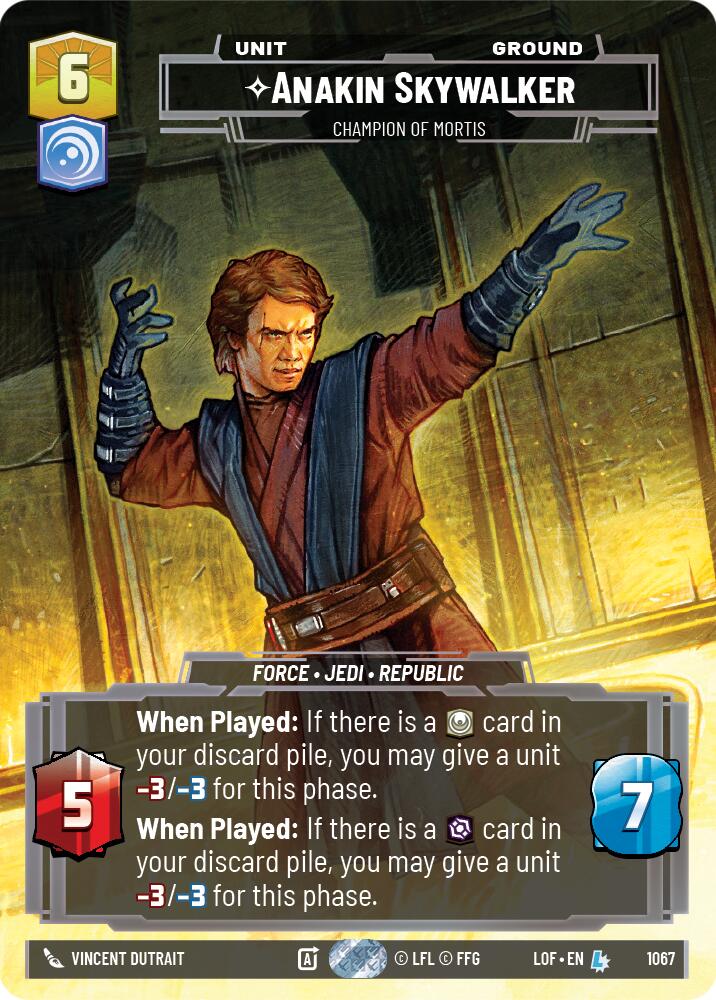 Anakin Skywalker - Champion of Mortis (1067) (Prestige) (1067) [Legends of the Force] | Shuffle n Cut Hobbies & Games