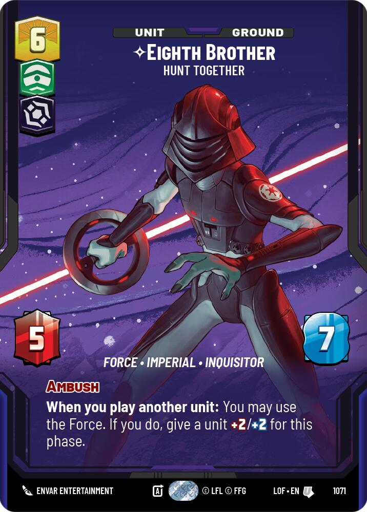 Eighth Brother - Hunt Together (1071) (Prestige Foil) (1071) [Legends of the Force] | Shuffle n Cut Hobbies & Games