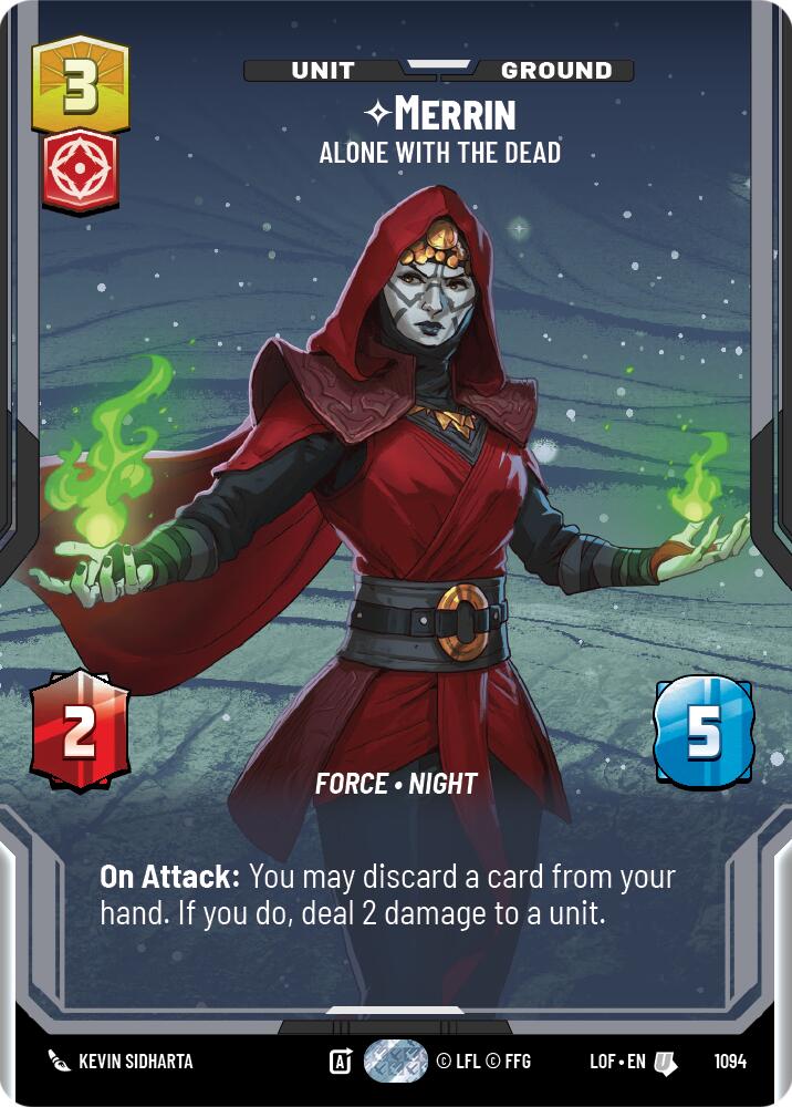 Merrin - Alone with the Dead (1094) (Prestige Foil) (1094) [Legends of the Force] | Shuffle n Cut Hobbies & Games