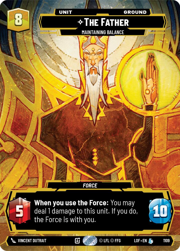 The Father - Maintaining Balance (1109) (Prestige Foil) (1109) [Legends of the Force] | Shuffle n Cut Hobbies & Games