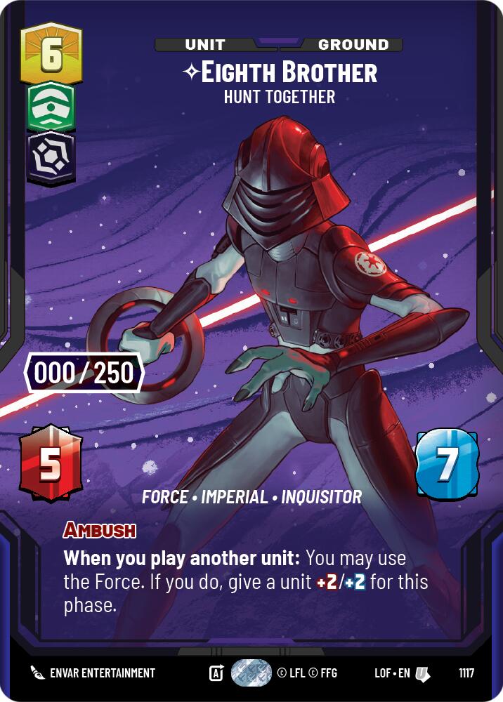 Eighth Brother - Hunt Together (1117) (Serialized) (1117) [Legends of the Force] | Shuffle n Cut Hobbies & Games