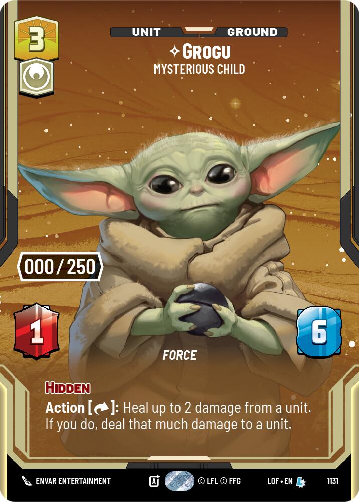 Grogu - Mysterious Child (1131) (Serialized) (1131) [Legends of the Force] | Shuffle n Cut Hobbies & Games