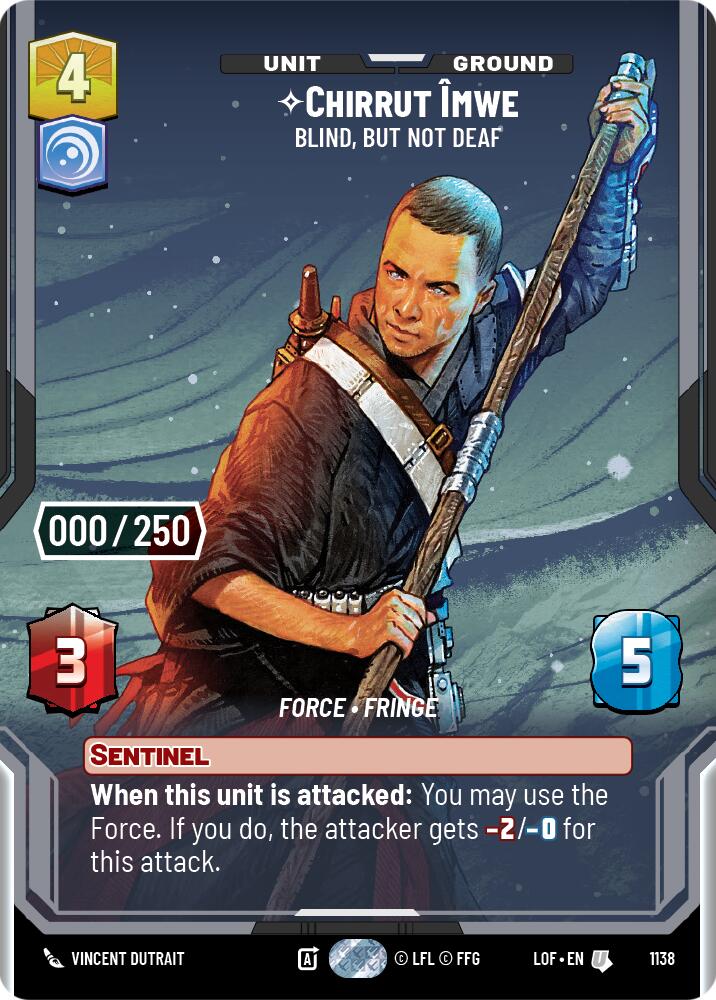 Chirrut Imwe - Blind, but not Deaf (1138) (Serialized) (1138) [Legends of the Force] | Shuffle n Cut Hobbies & Games