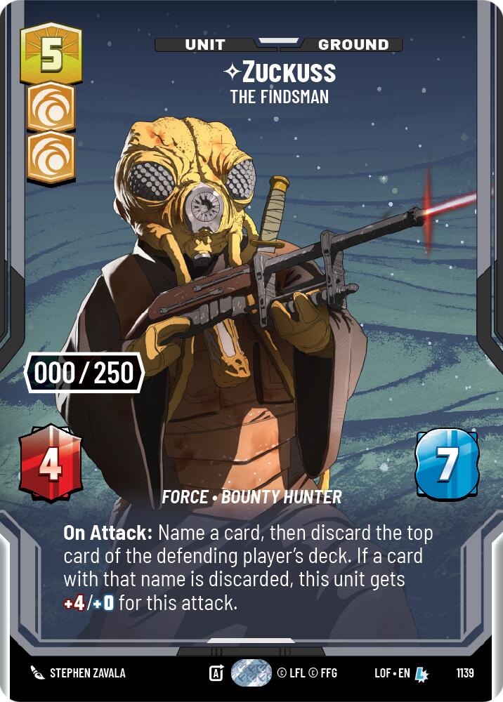 Zuckuss - The Findsman (1139) (Serialized) (1139) [Legends of the Force] | Shuffle n Cut Hobbies & Games