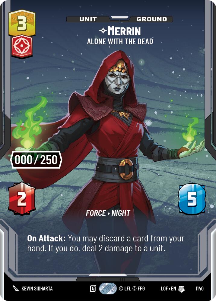 Merrin - Alone with the Dead (1140) (Serialized) (1140) [Legends of the Force] | Shuffle n Cut Hobbies & Games