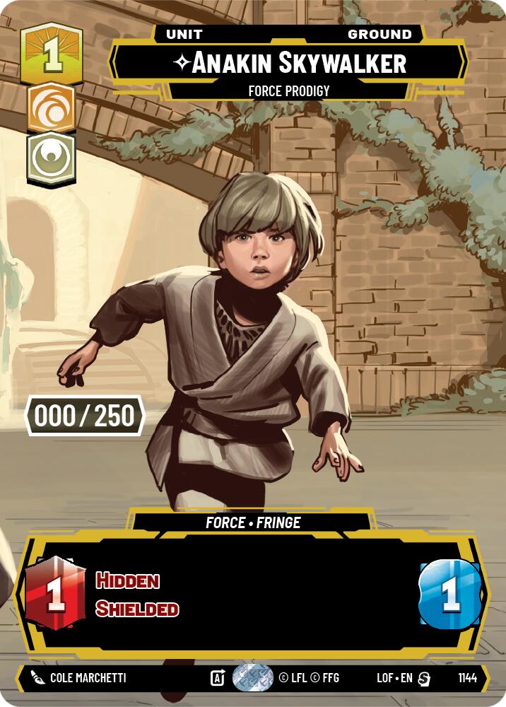 Anakin Skywalker - Force Prodigy (1144) (Serialized) (1144) [Legends of the Force] | Shuffle n Cut Hobbies & Games