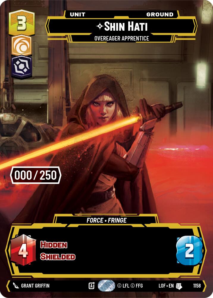 Shin Hati - Overeager Apprentice (1158) (Serialized) (1158) [Legends of the Force] | Shuffle n Cut Hobbies & Games