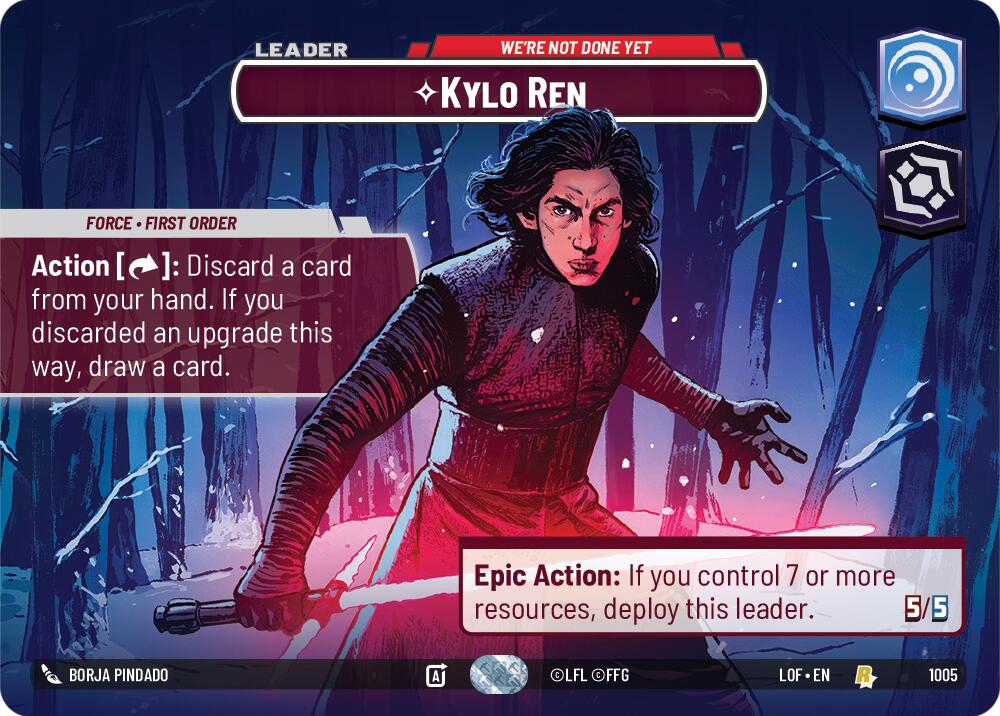 Kylo Ren - We're Not Done Yet (1005) (Showcase) (1005) [Legends of the Force] | Shuffle n Cut Hobbies & Games