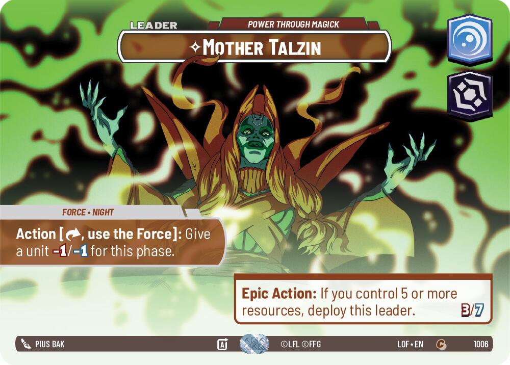 Mother Talzin - Power Through Magick (1006) (Showcase) (1006) [Legends of the Force] | Shuffle n Cut Hobbies & Games