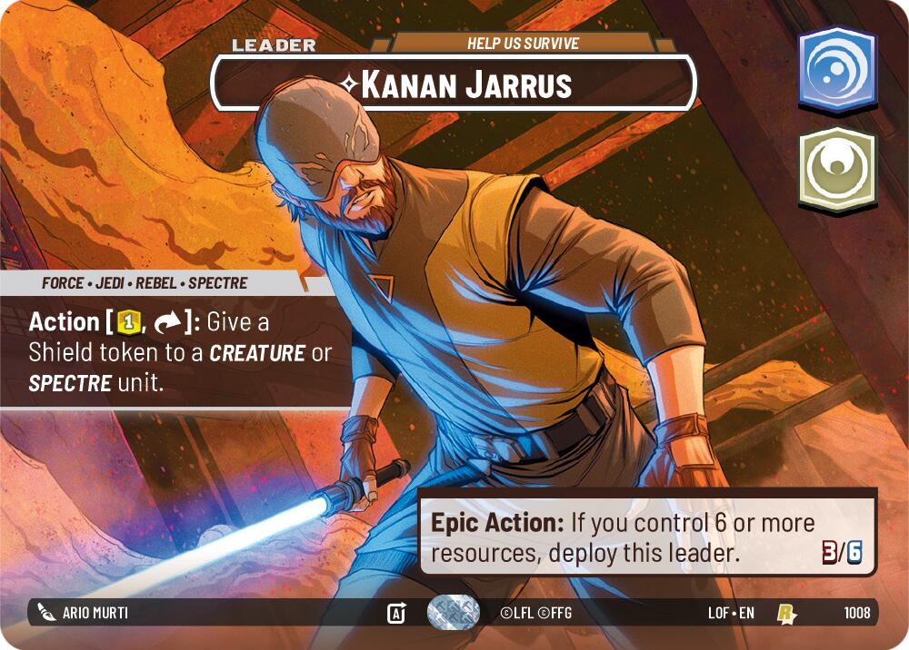 Kanan Jarrus - Help Us Survive (1008) (Showcase) (1008) [Legends of the Force] | Shuffle n Cut Hobbies & Games