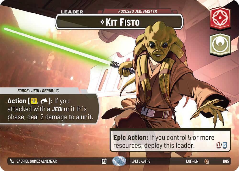 Kit Fisto - Focused Jedi Master (1015) (Showcase) (1015) [Legends of the Force] | Shuffle n Cut Hobbies & Games