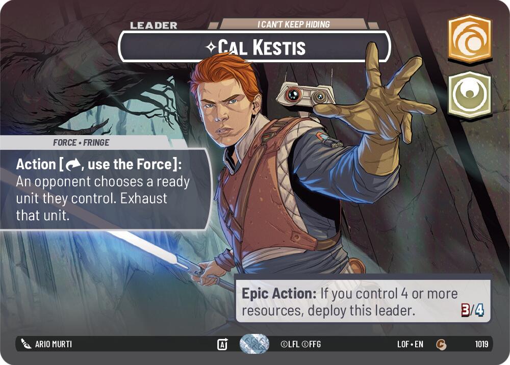 Cal Kestis - I Can't Keep Hiding (1019) (Showcase) (1019) [Legends of the Force] | Shuffle n Cut Hobbies & Games