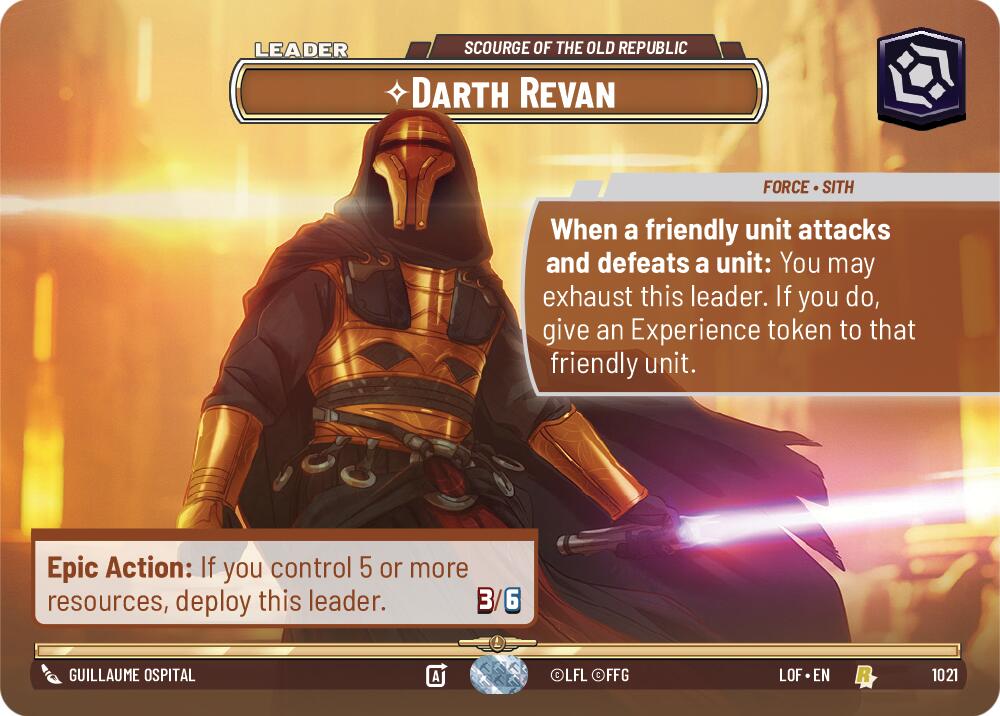Darth Revan - Scourge of the Old Republic (1021) (Showcase) (1021) [Legends of the Force] | Shuffle n Cut Hobbies & Games
