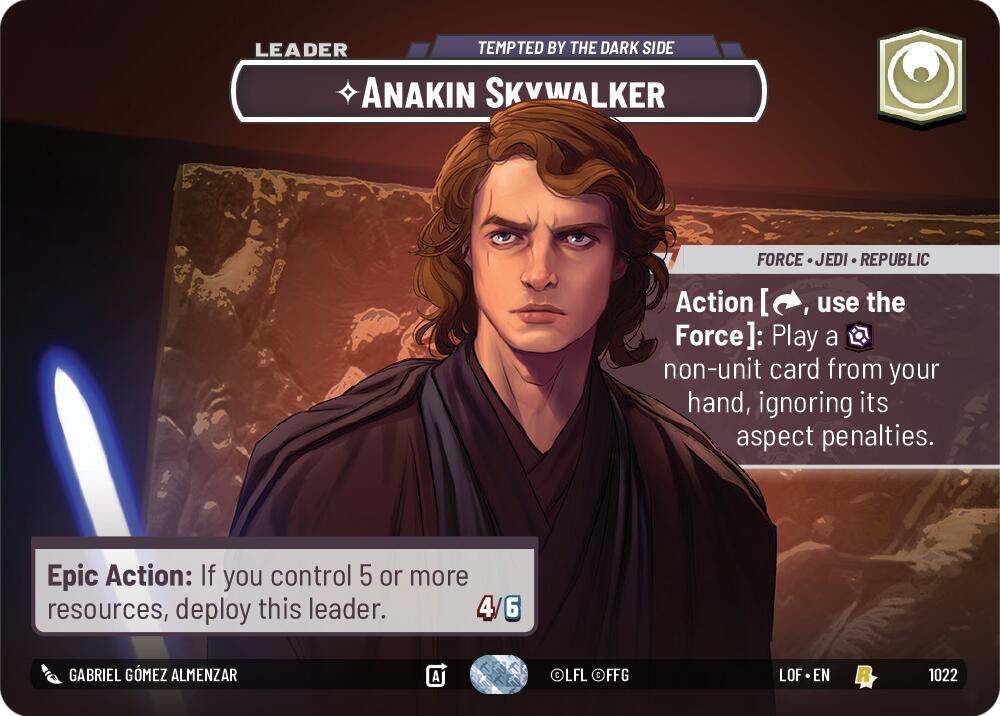 Anakin Skywalker - Tempted by the Dark Side (1022) (Showcase) (1022) [Legends of the Force] | Shuffle n Cut Hobbies & Games