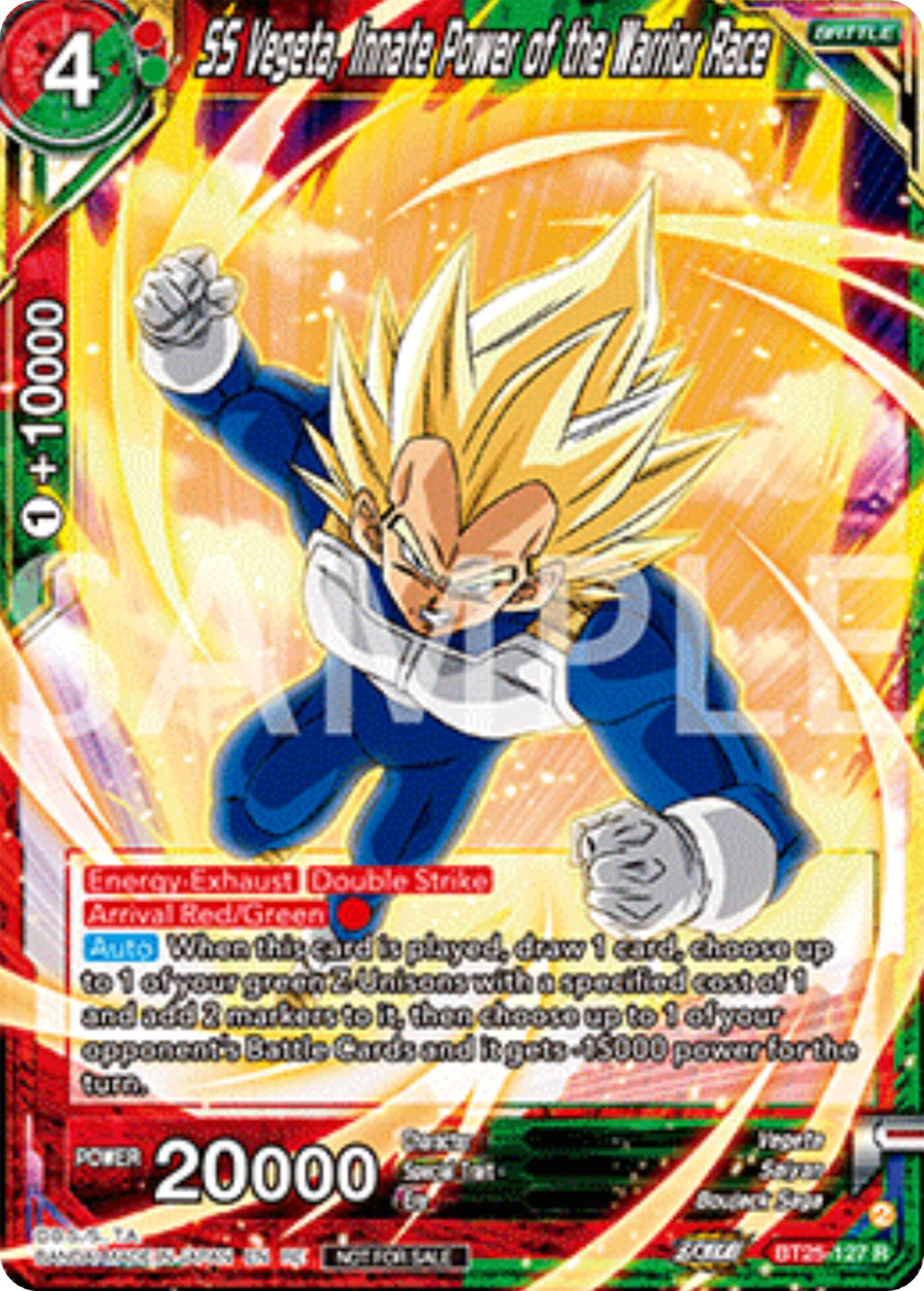 SS Vegeta, Innate Power of the Warrior Race (Deluxe Pack 2025 Vol.2) (BT25-127) [Promotion Cards] | Shuffle n Cut Hobbies & Games
