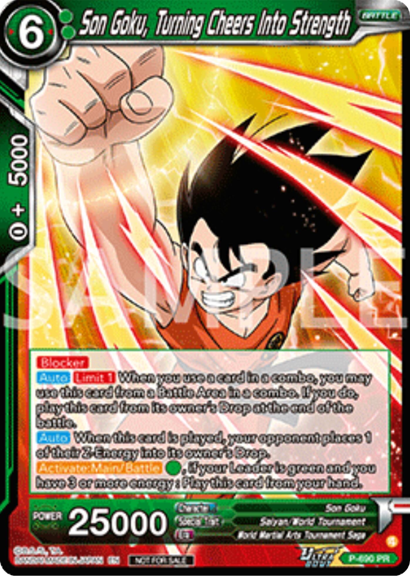 Son Goku, Turning Cheers Into Strength (Deluxe Pack 2025 Vol.2) (P-690) [Promotion Cards] | Shuffle n Cut Hobbies & Games