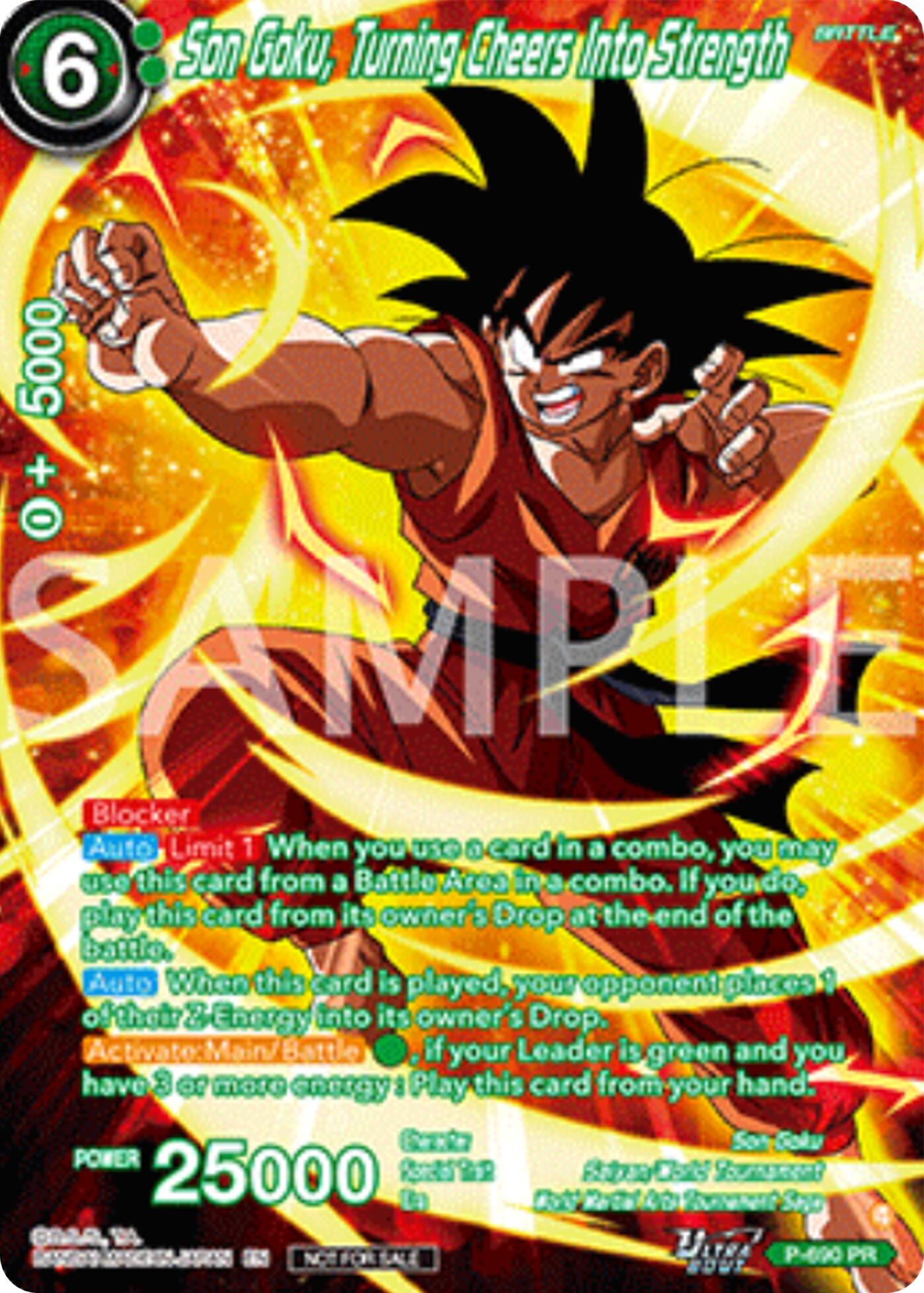 Son Goku, Turning Cheers Into Strength (Alternate Art) (Deluxe Pack 2025 Vol.2) (P-690) [Promotion Cards] | Shuffle n Cut Hobbies & Games
