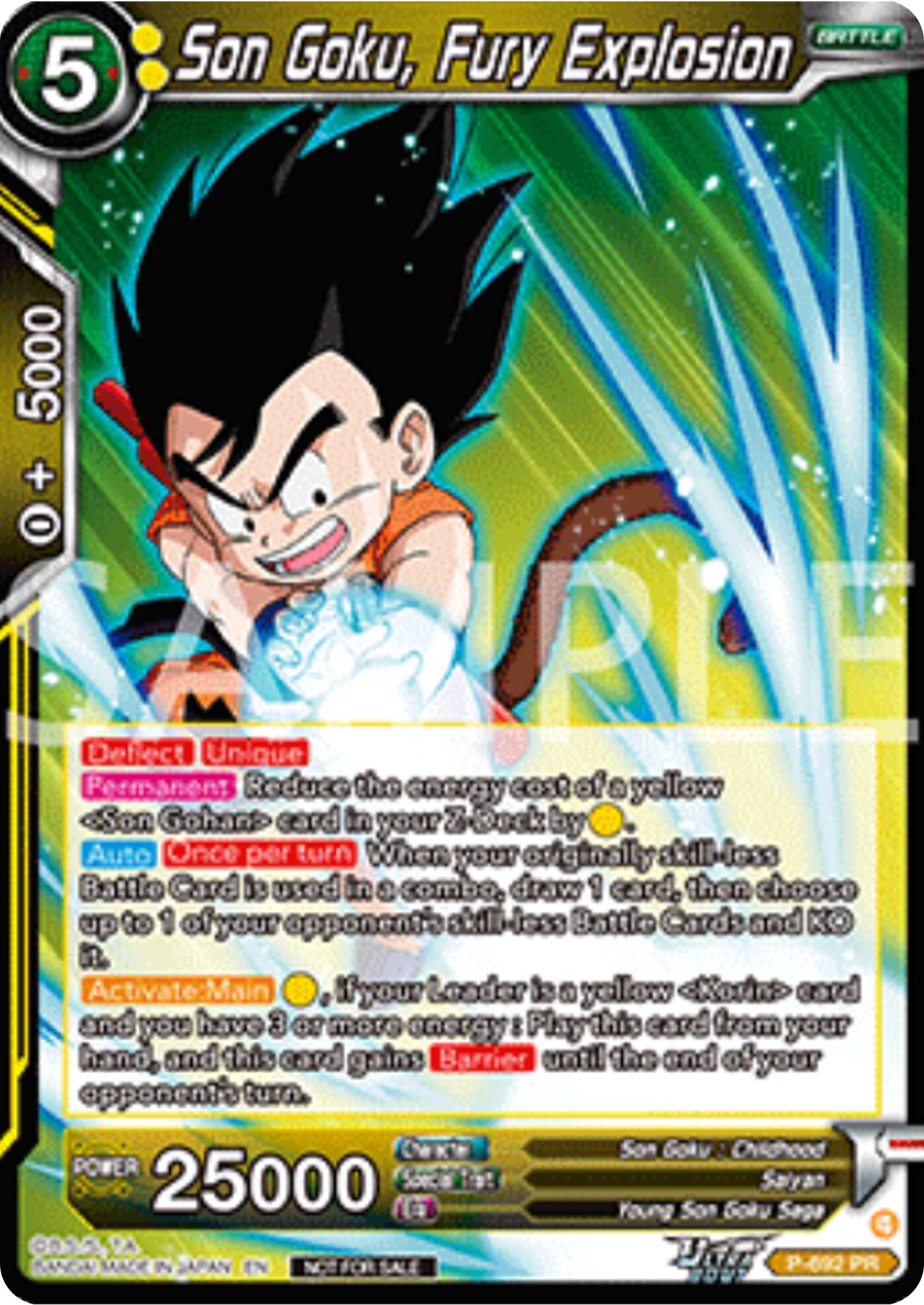 Son Goku, Fury Explosion (Deluxe Pack 2025 Vol.2) (P-692) [Promotion Cards] | Shuffle n Cut Hobbies & Games