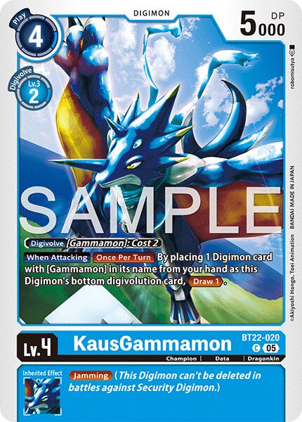 KausGammamon [BT22-020] [Cyber Eden] | Shuffle n Cut Hobbies & Games