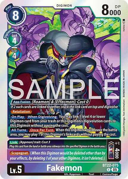 Fakemon [BT22-075] [Cyber Eden] | Shuffle n Cut Hobbies & Games